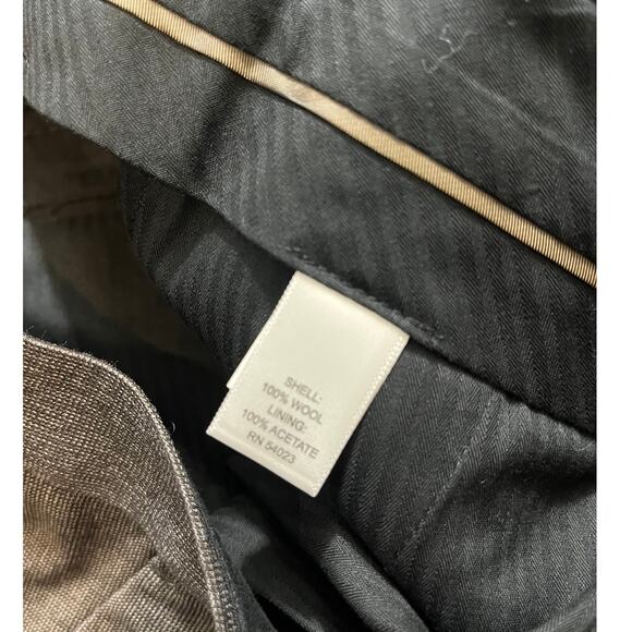 NWT Banana Republic Pants Mens 32x32 Gray Wool Mordern Fit Straight Leg Formal - Picture 5 of 10